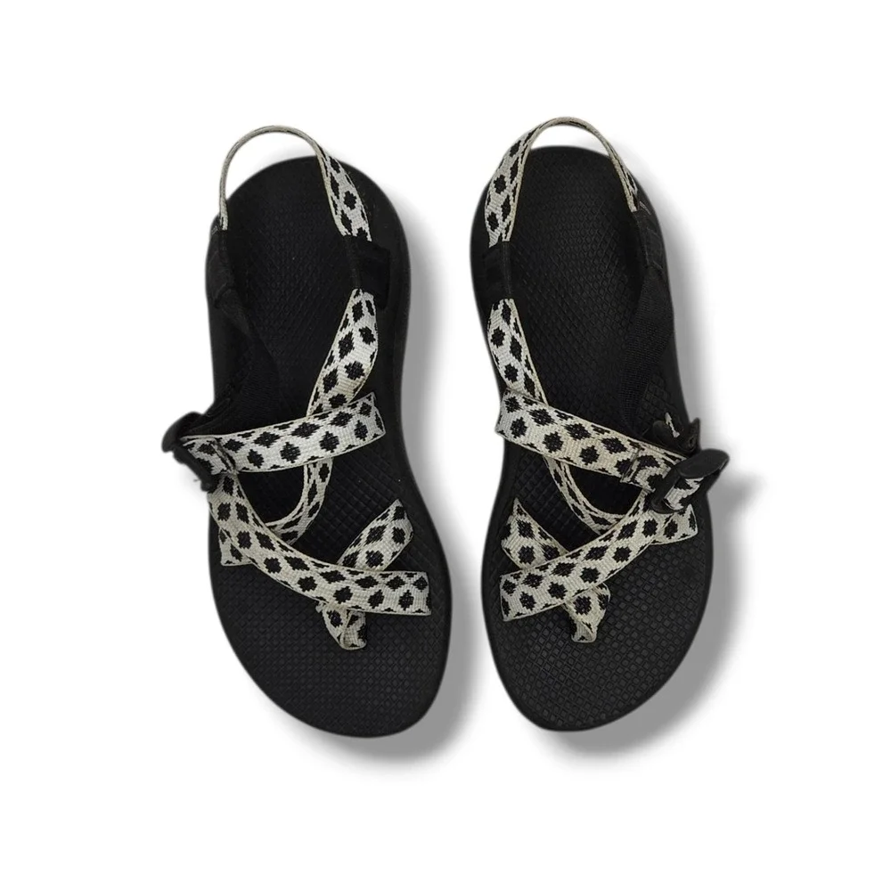 Chaco‎ Z/Cloud 2 Sandals Womens 8 Quilt Black White Hiking Outdoor